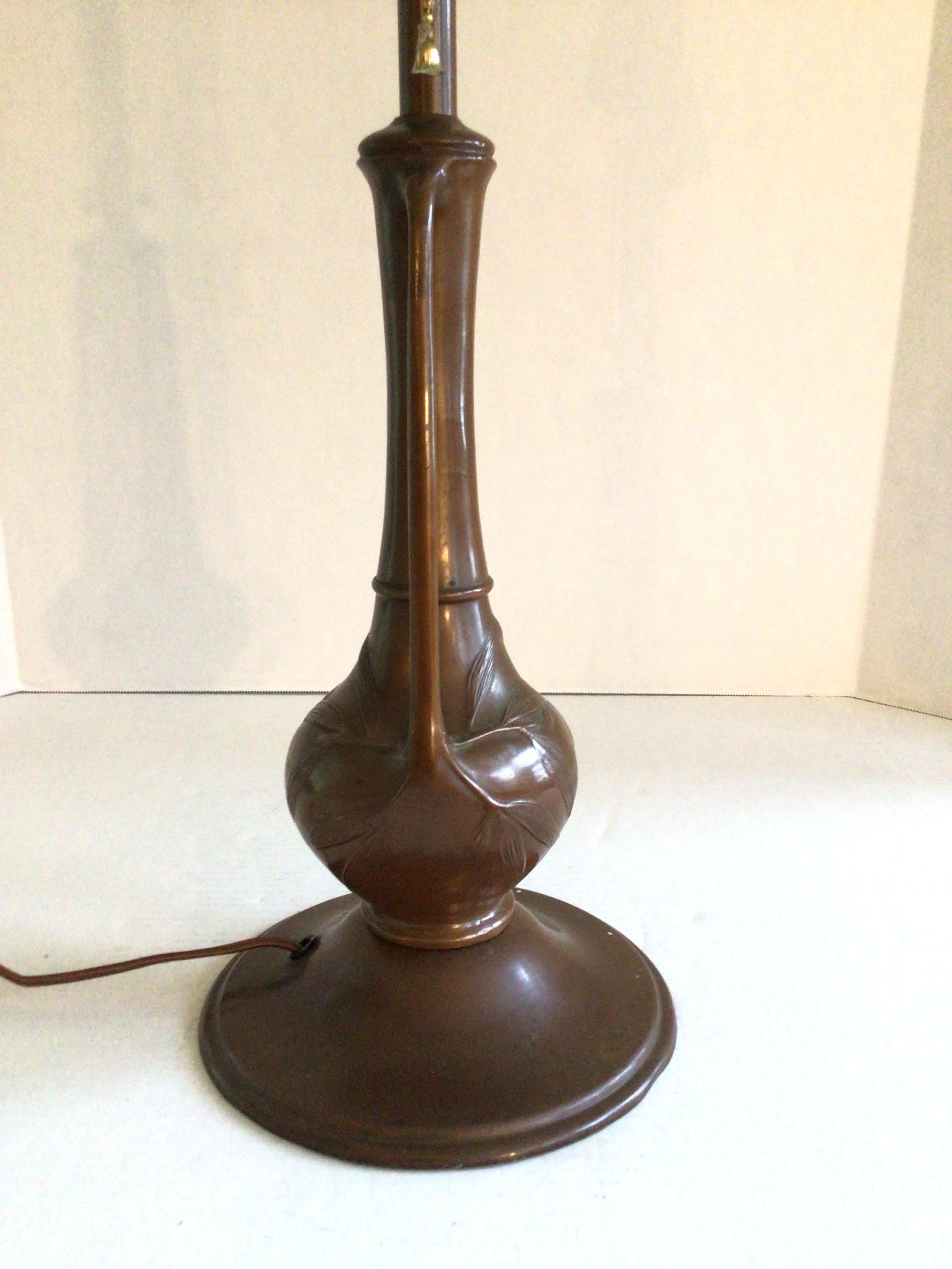 Cast Early 20th Century Bronze Table Lamp For Sale