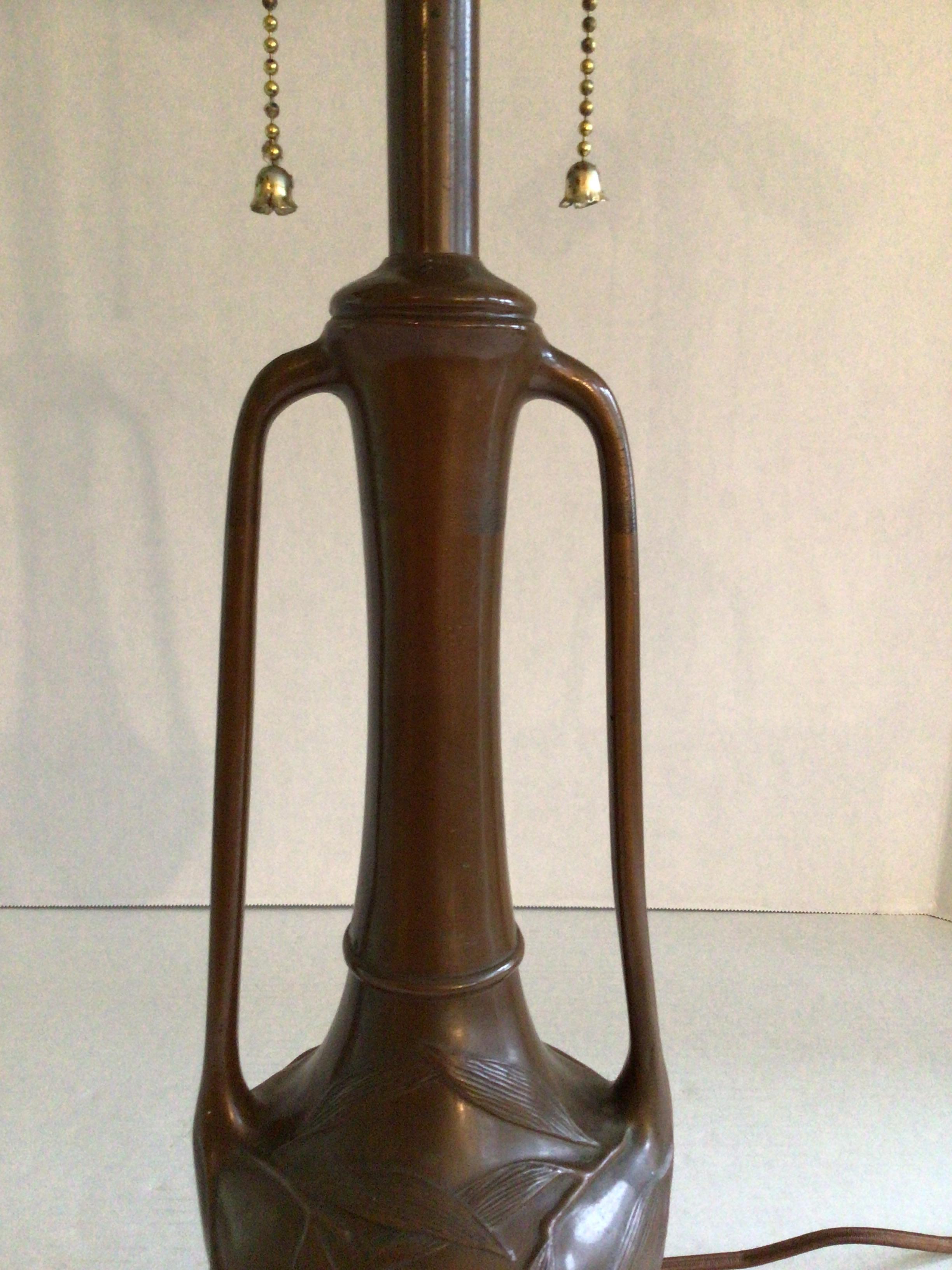 Brass Early 20th Century Bronze Table Lamp For Sale