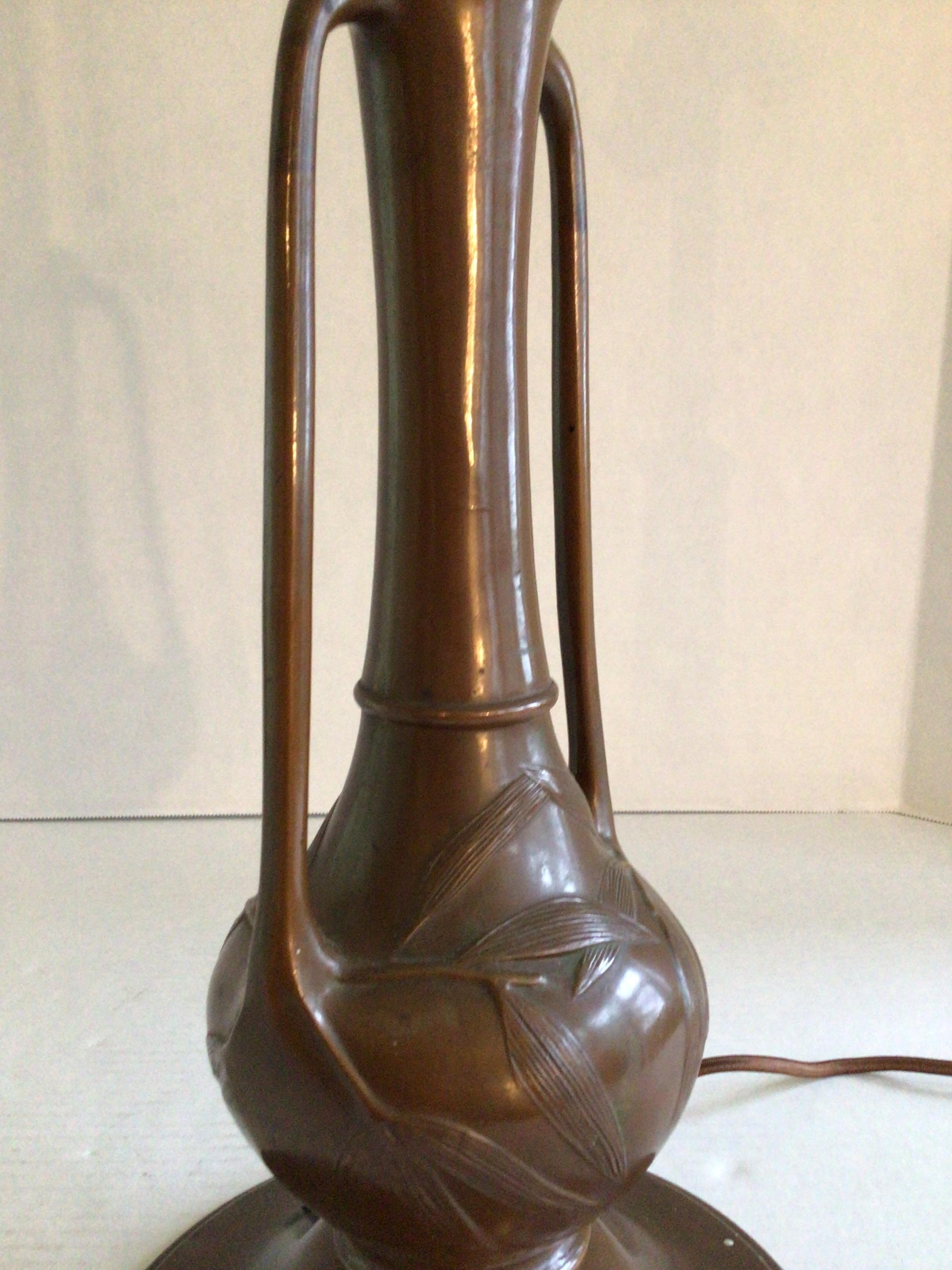 Early 20th Century Bronze Table Lamp For Sale 2