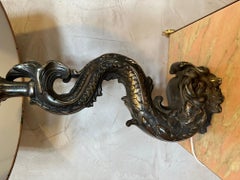 Early 20th century Bronze Zoomorphe Dolphin Table Lamp, 1900s