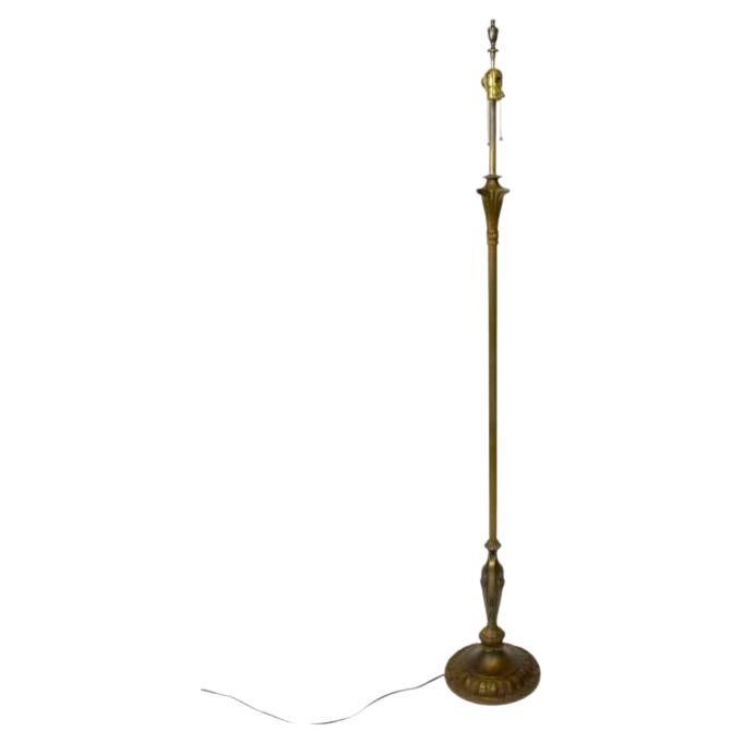 Early 20th Century Bronzed Floor Lamp For Sale
