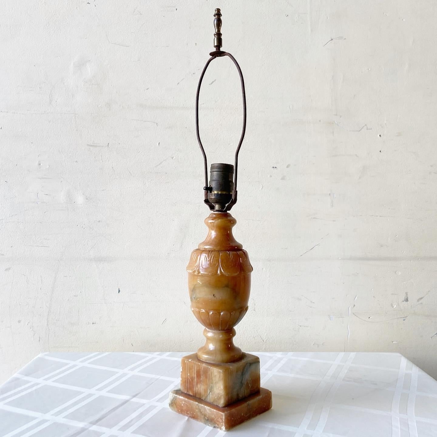 brown marble lamp