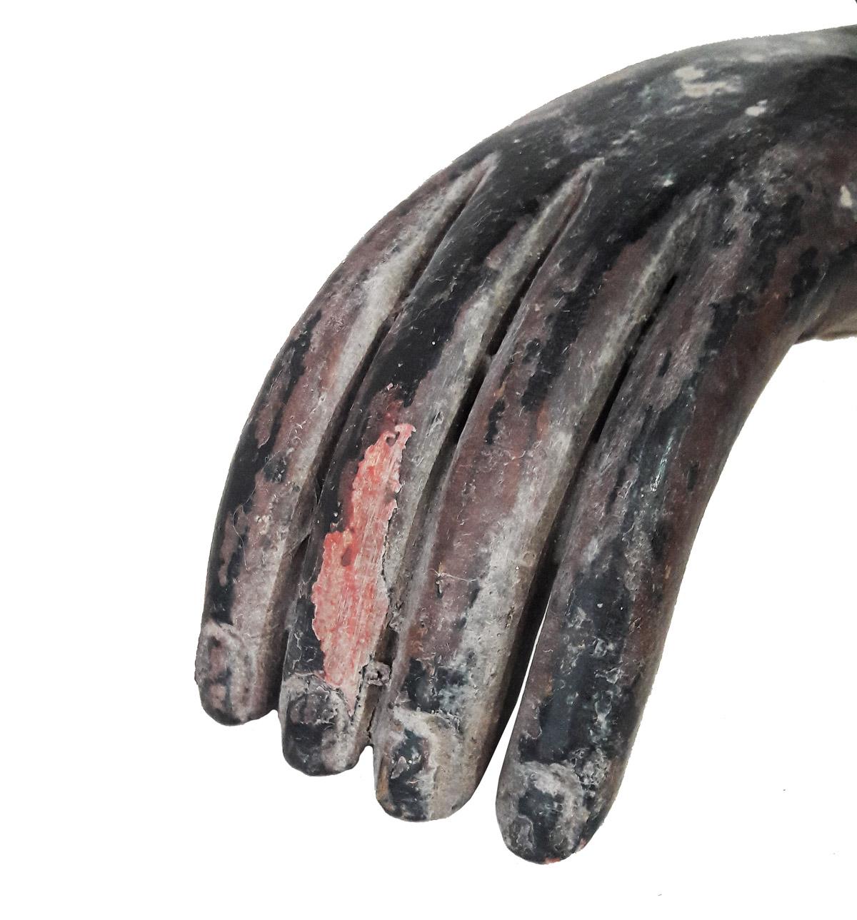 Mid 19th Century Buddha Hand on a Stand For Sale 1