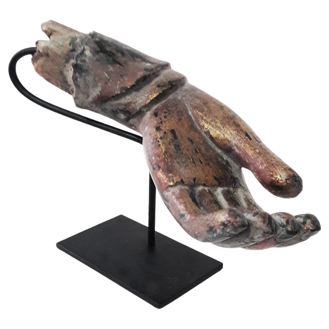 Mid 19th Century Buddha Hand on a Stand For Sale