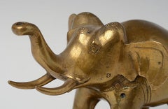 Early 20th Century, Burmese Bronze Standing Elephant