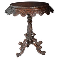 Early 20th Century Burmese Carved Table