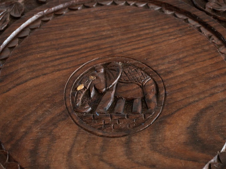 Early 20th Century Burmese Elephant Side Table For Sale at 1stDibs