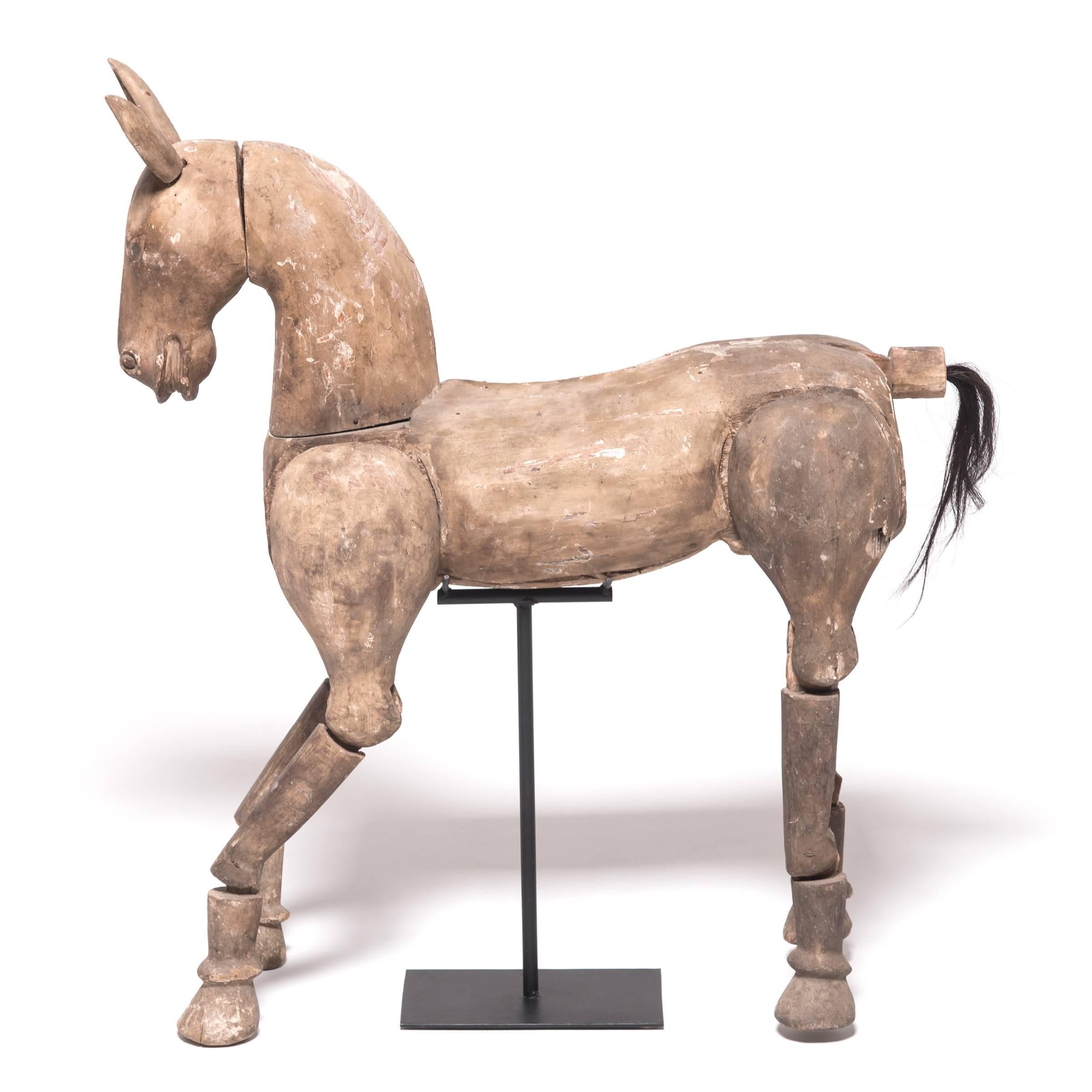 Carved Early 20th Century Burmese Horse Puppet