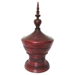 Early 20th Century Burmese Lacquer Offering Vessel, Hsun Ok