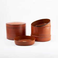 Early 20th Century Burmese Red Lacquer Betel Box, “Kun It”