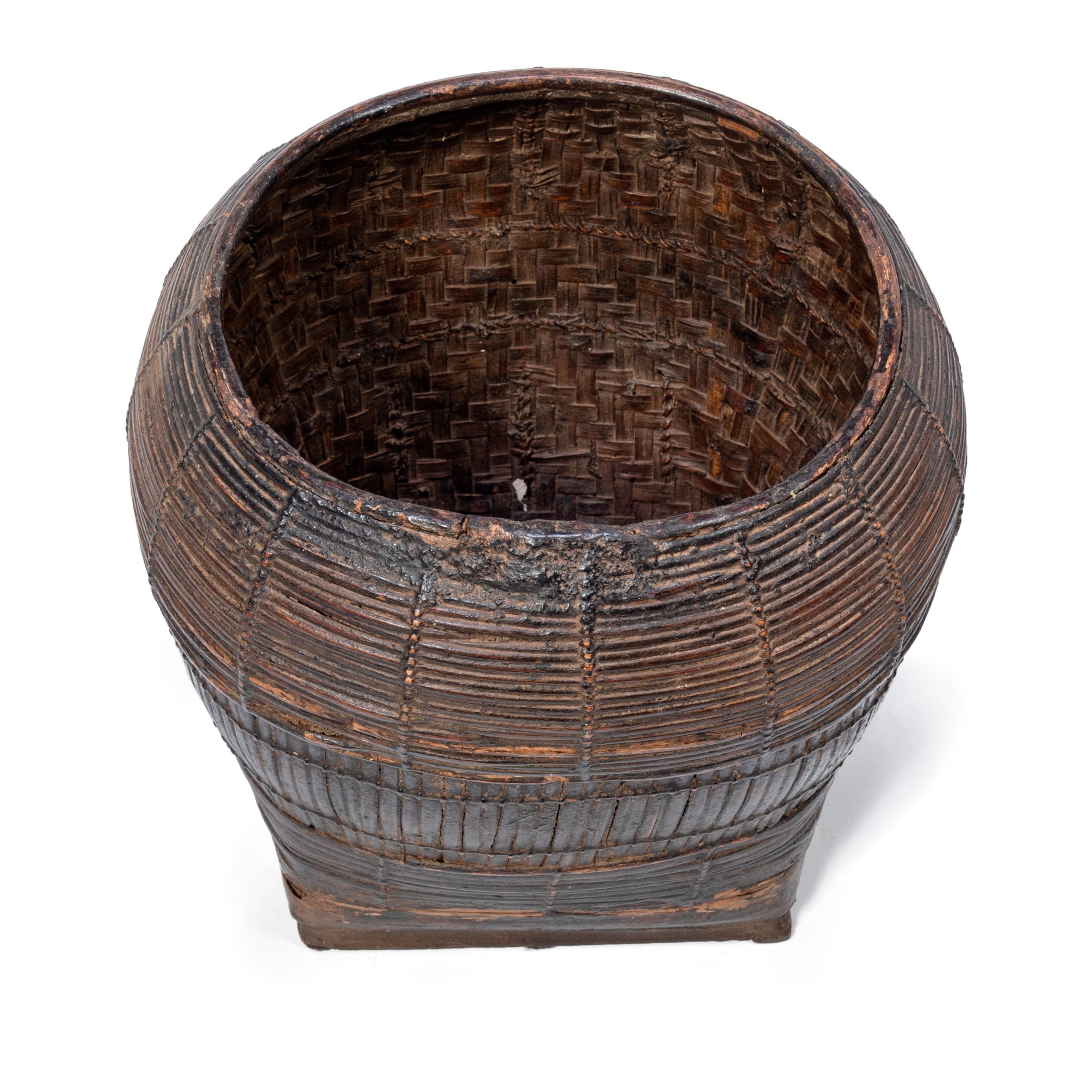 Reed Early 20th Century Burmese Rice Basket