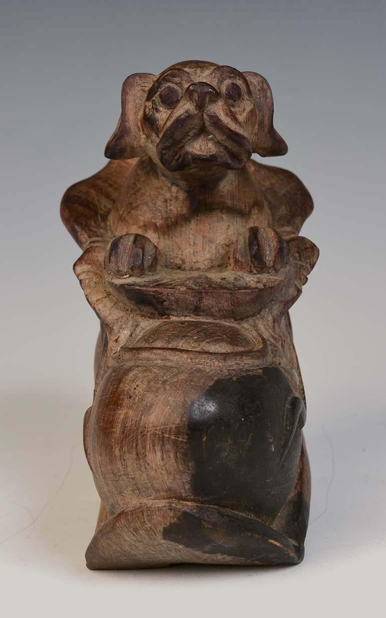 Early 20th Century, Burmese Wooden Dog For Sale 6