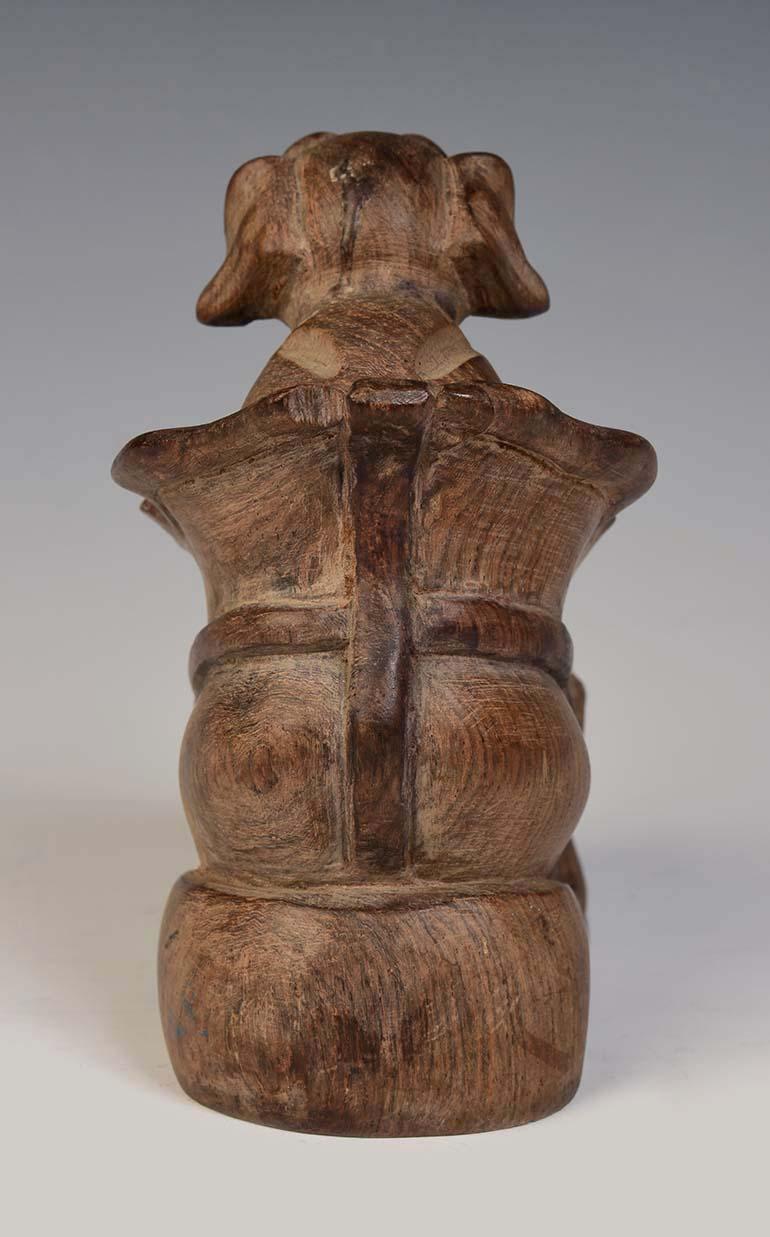 Early 20th Century, Burmese Wooden Dog For Sale 1