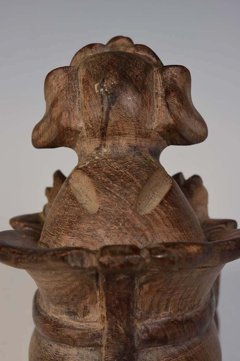 Early 20th Century, Burmese Wooden Dog For Sale 2