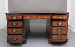 Early 20th Century Burr Walnut Desk
