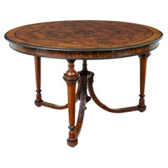Early 20th Century burr walnut occasional table