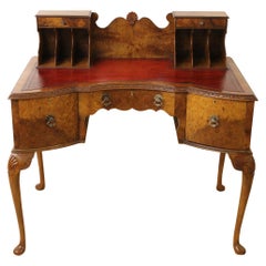 Antique Early 20th Century Burr Walnut Writing Desk