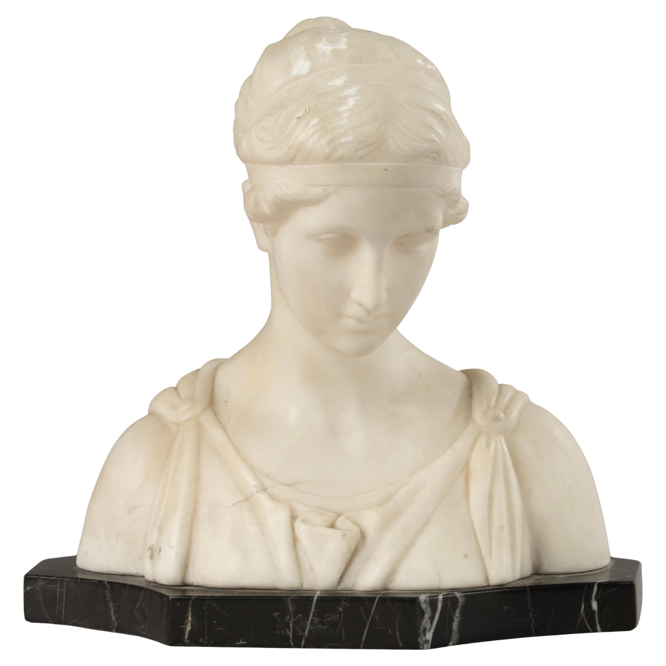 Busto de principios del siglo XX - Kochendörfer - Mármol - Artemisa Diana en venta