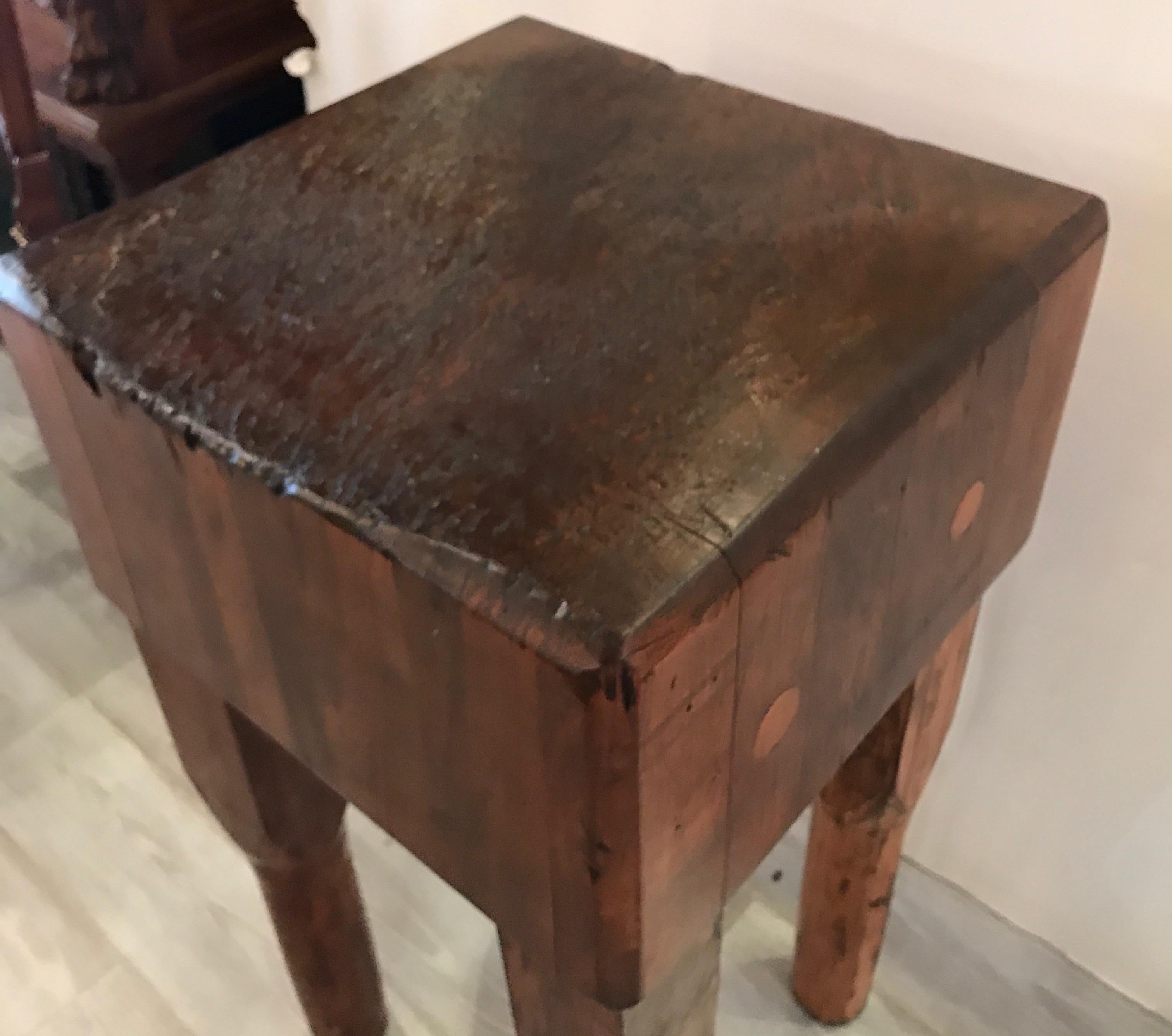 Mid-20th Century Early 20th Century Butcher Chopping Block