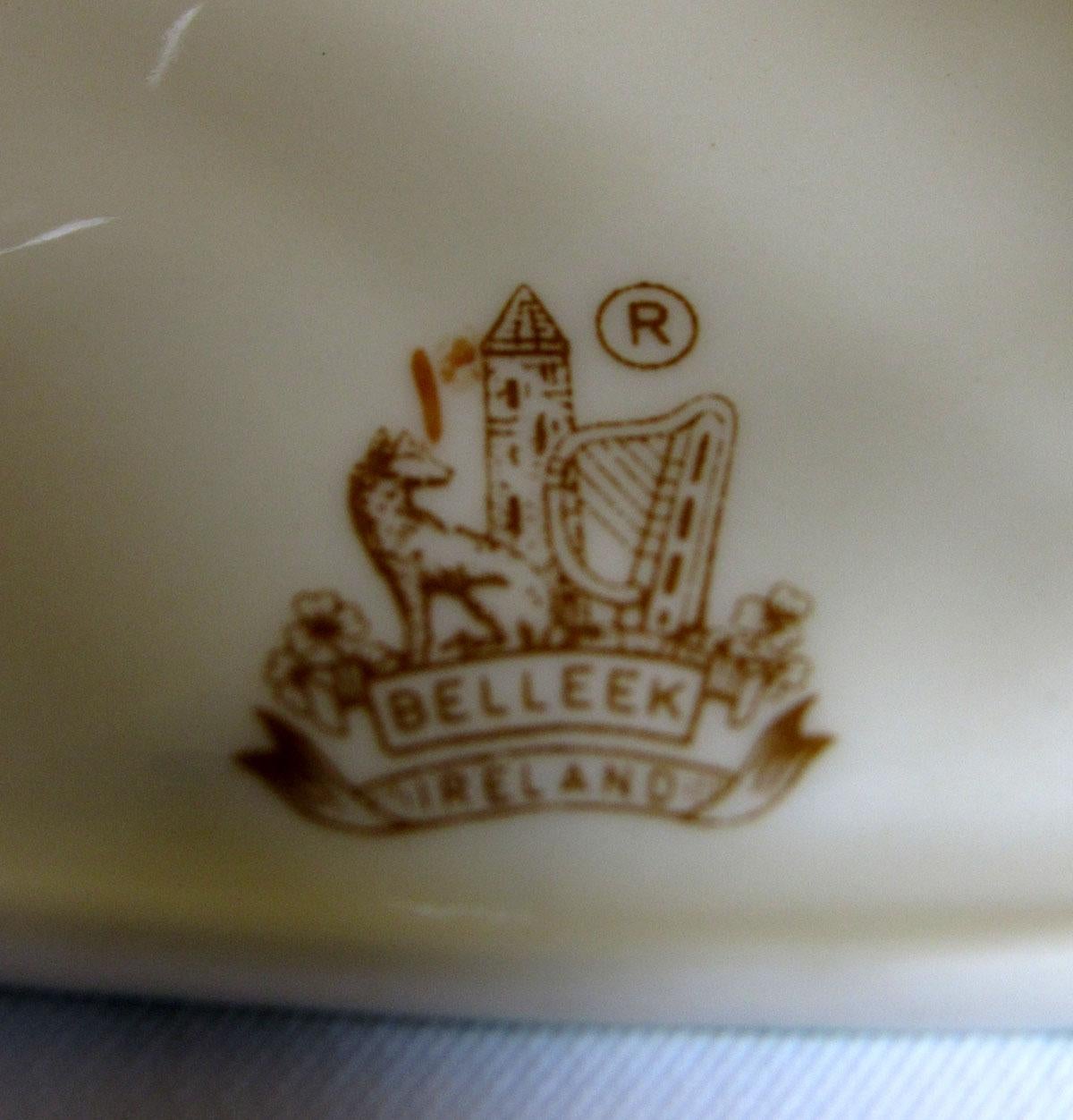 Early 20th Century Butter Dish by Belleek 3