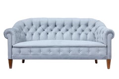 Early 20th Century Buttonback 3-Piece Suite Sofa and 2 Chairs