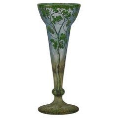 Early 20th Century Cameo Glass "Paysage Vase" by Daum Frères