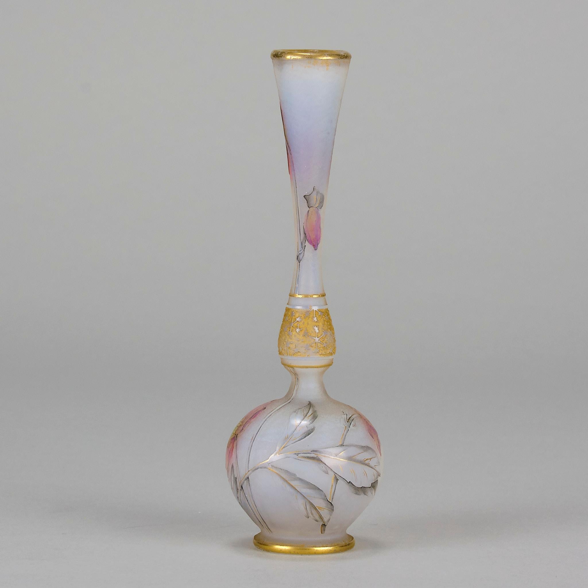 Early 20th Century Cameo Glass Vase entitled 