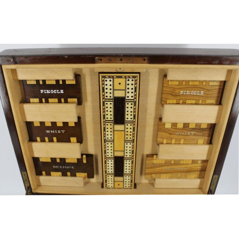 Early 20th Century Campaign Travelling Game Set In Good Condition For Sale In Salt Lake City, UT