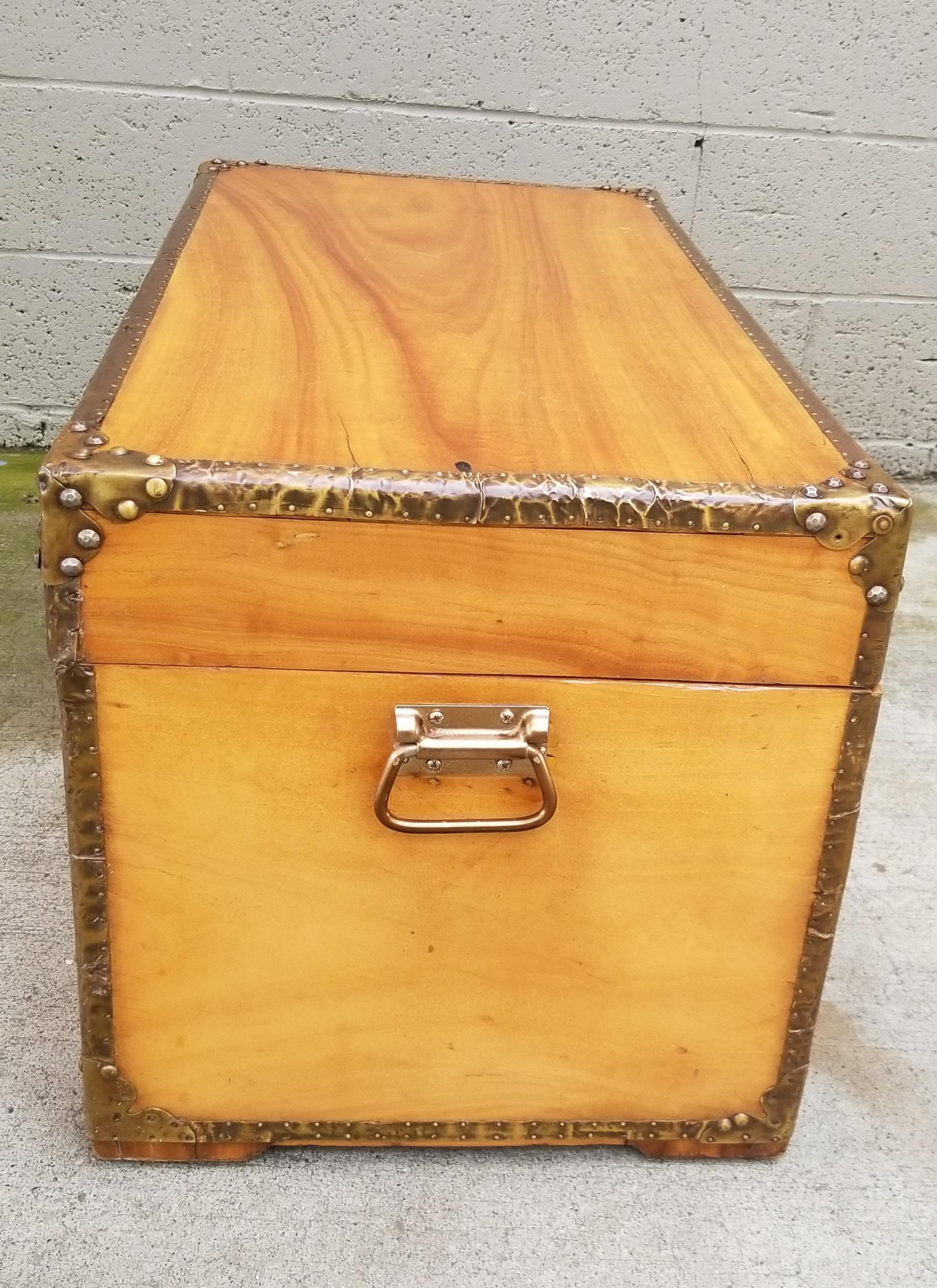 Early 20th Century Camphor Wood Cabin Trunk 1