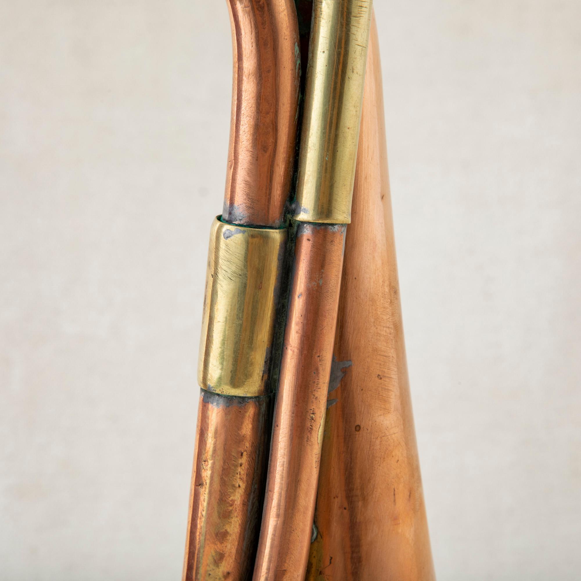 Early 20th Century Canadian Copper and Brass Regimental Bugle or Horn 5