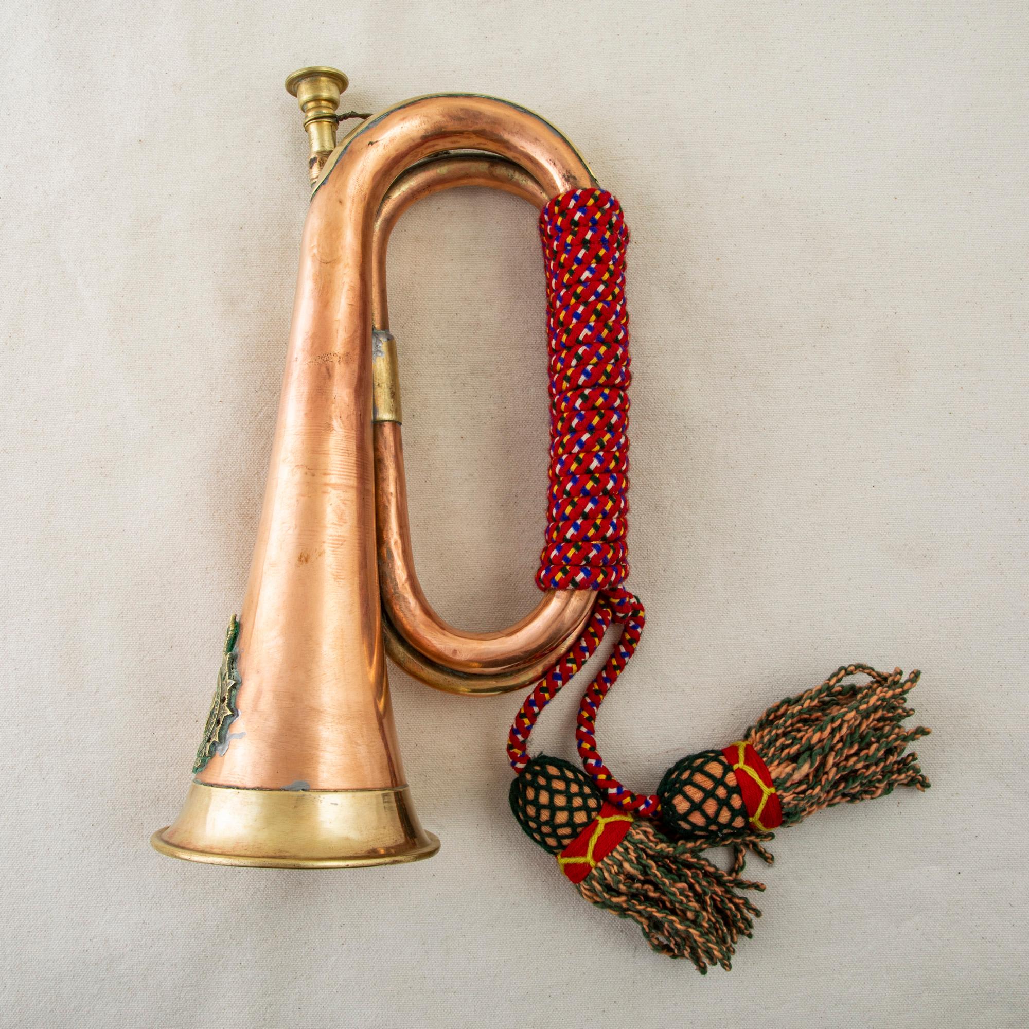Early 20th Century Canadian Copper and Brass Regimental Bugle or Horn 1