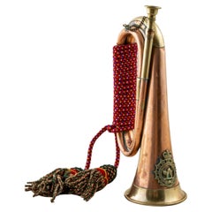 kanadischer Regimentaler Käfig oder Horn aus Kupfer und Messing, frühes 20. Jahrhundert