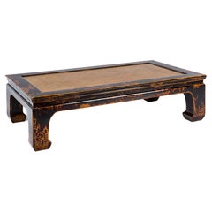 Early 20th Century Canned Juma or Elmwood Kang Daybed or Opium Table 
