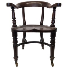 Antique Early 20th Century Captain's Chair