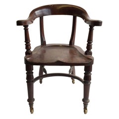 Early 20th Century Captain's Chairs, Set of 2