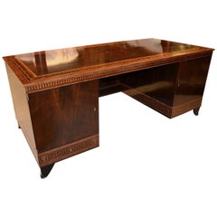 Early 20th Century Carl Malmsten Desk in Rosewood Veneer