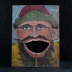 Early 20th century carnival fairground game panel