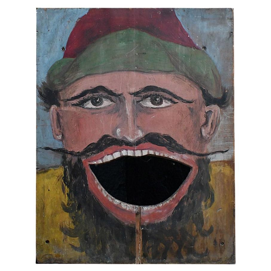 Early 20th century carnival fairground game panel For Sale