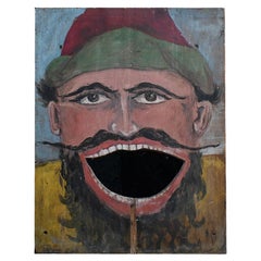 Early 20th century carnival fairground game panel