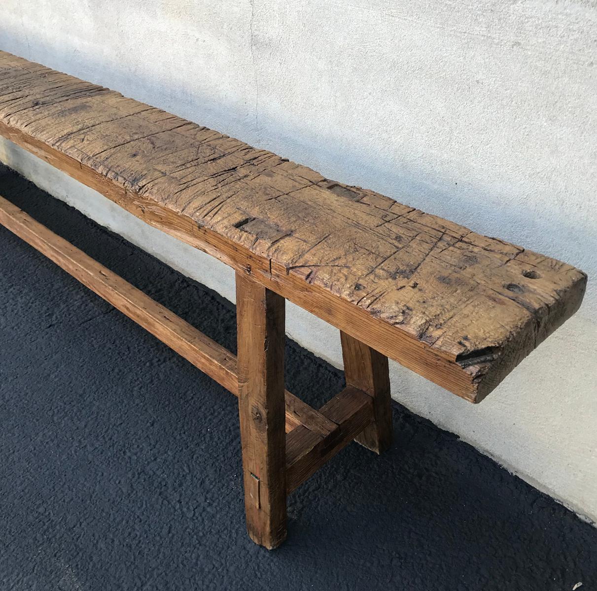 Rustic Early 20th Century Carpenter's Bench
