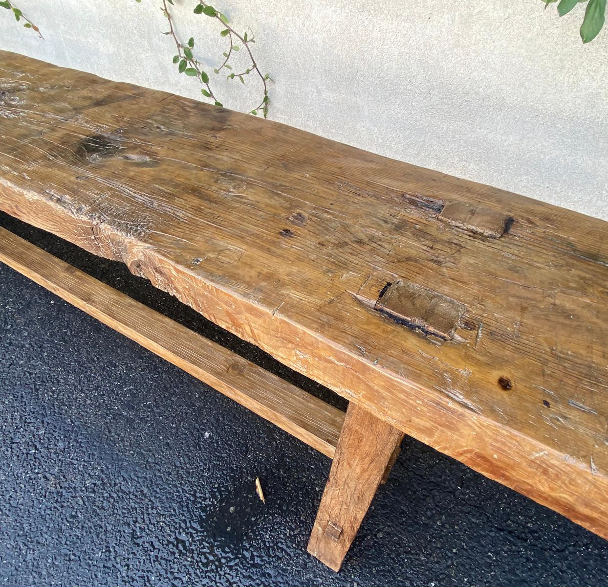 Wood Early 20th Century Carpenter’s Bench