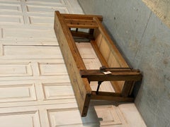 Early 20th-Century Carpenter’s Workbench in Hornbeam Wood with Original Vice