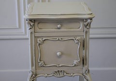 Early 20th Century Carved and Painted Louis XV Style Side Table with Marble