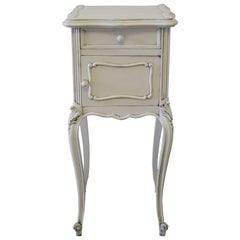 Early 20th Century Carved and Painted Louis XV Style Side Table with Marble