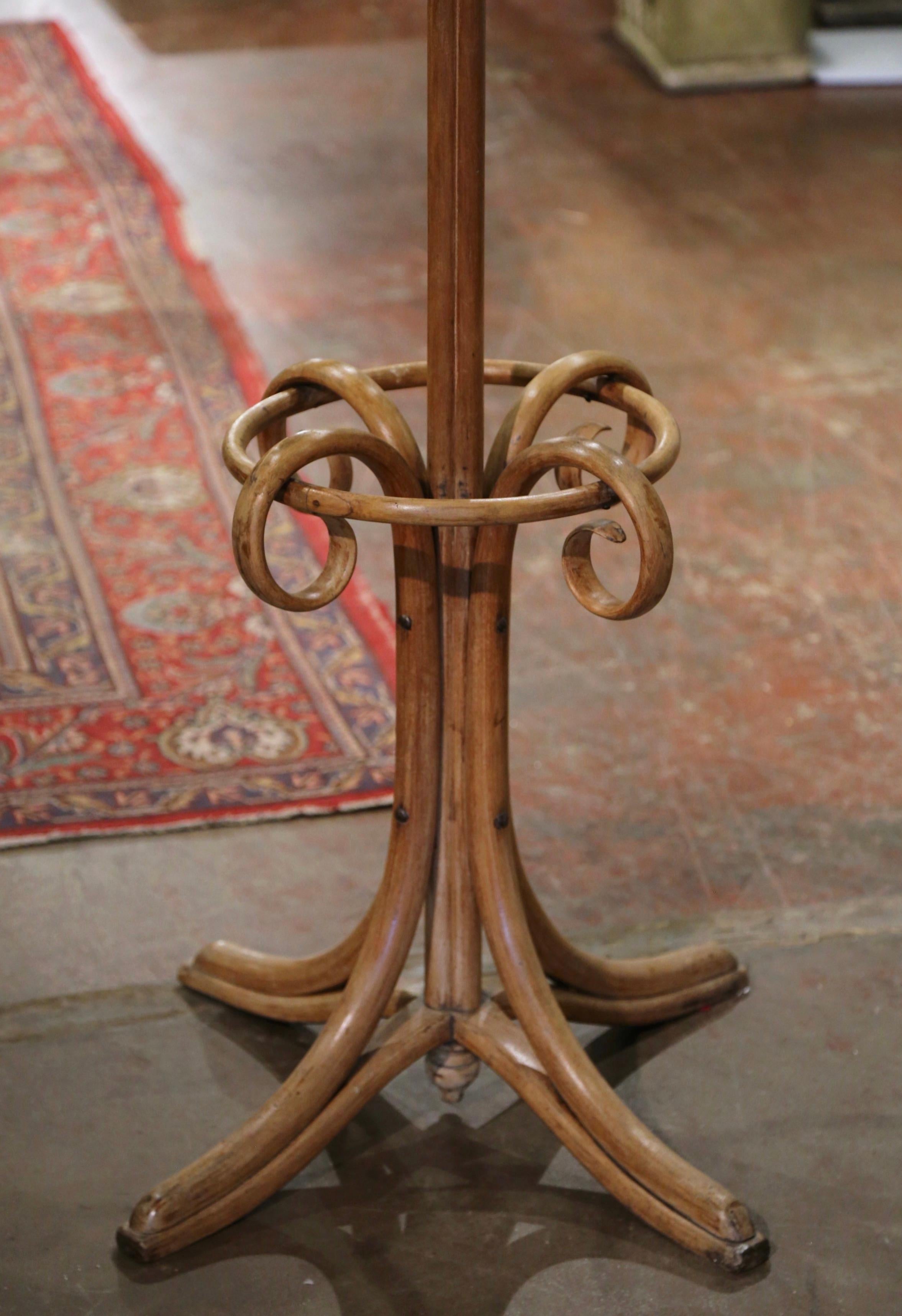 French Early 20th Century Carved Bentwood 