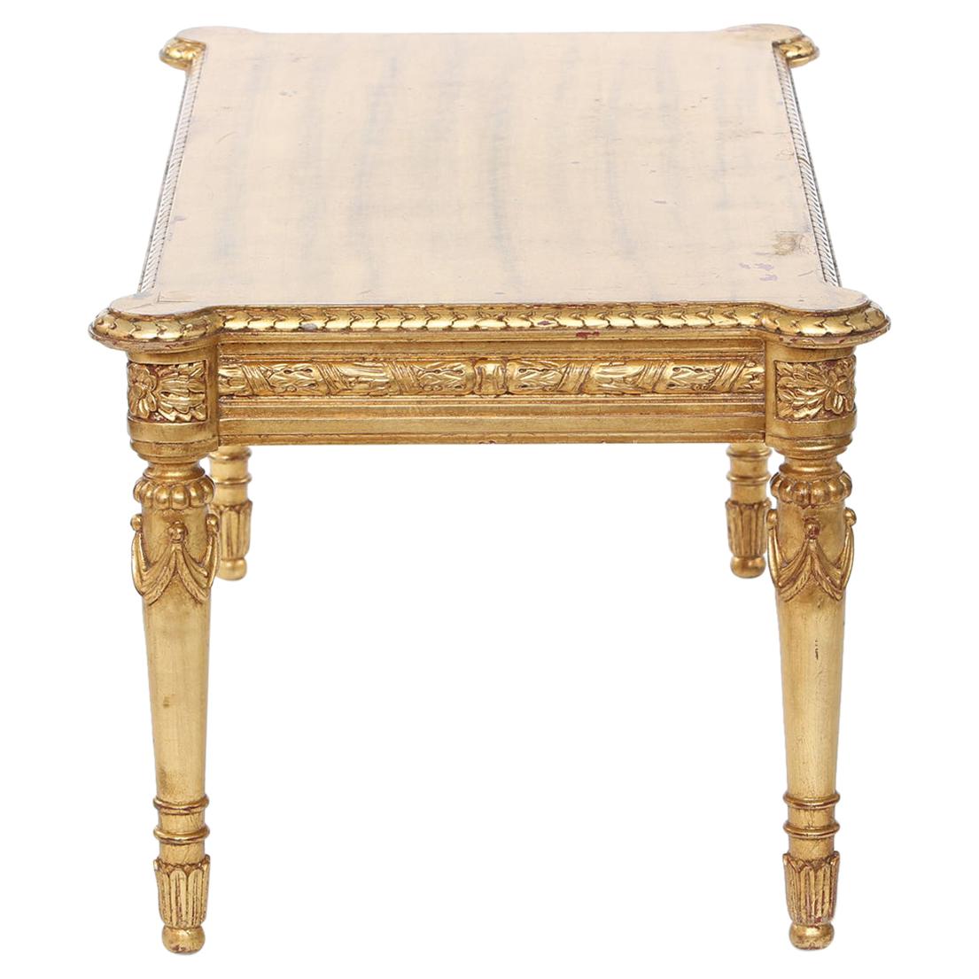 Early 20th Century Carved Giltwood Coffee Table