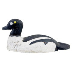 Early 20th century carved hand painted decoy duck