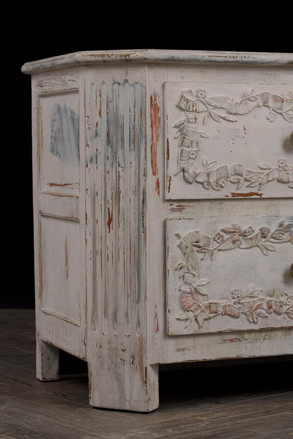 Rococo Hand Painted Italian Chest of Drawers
