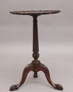 Early 20th Century carved mahogany wine table