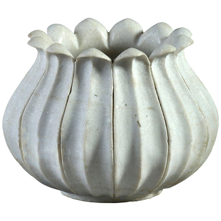 Early 20th Century Carved Marble Planter at 1stdibs